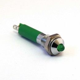 1 pcs - CML Innovative Technologies 1902X25X Series Green Panel Mount Indicator, 12V dc, 6mm Mounting Hole Size, IP40