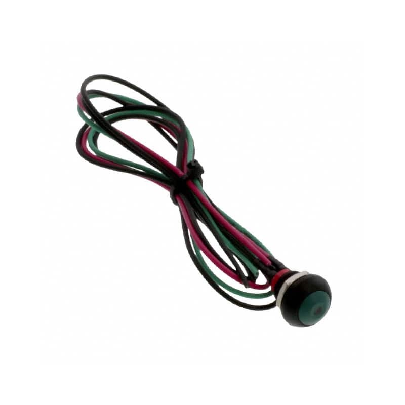 1 pcs - TE Connectivity PB6 Series Illuminated Push Button Switch, (On)-Off, Panel Mount, SPST - NO, Blue LED, 50 V dc, 125V