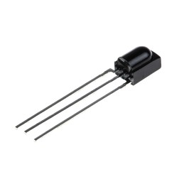 10 pcs - Vishay TSSP58038, 38kHz IR Receiver, 950nm ±45 °, 25m Range, 2.5 V - 5.5V, Through Hole, 5 x 2.8 x 6.95mm