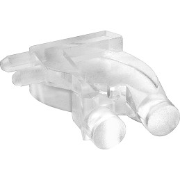 100 pcs - 1280.1010 MENTOR, PCB Mounted 2-Way Right Angle LED Light Pipe, Bi-Level-Row Clear Round Lens