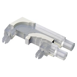 100 pcs - 1270.1001 MENTOR, PCB Mounted 2-Way Right Angle LED Light Pipe, Bi-Level-Row Clear Round Lens