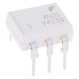 1000 pcs - onsemi, 4N25VM DC Input Transistor Output Optocoupler, Through Hole, 6-Pin DIP