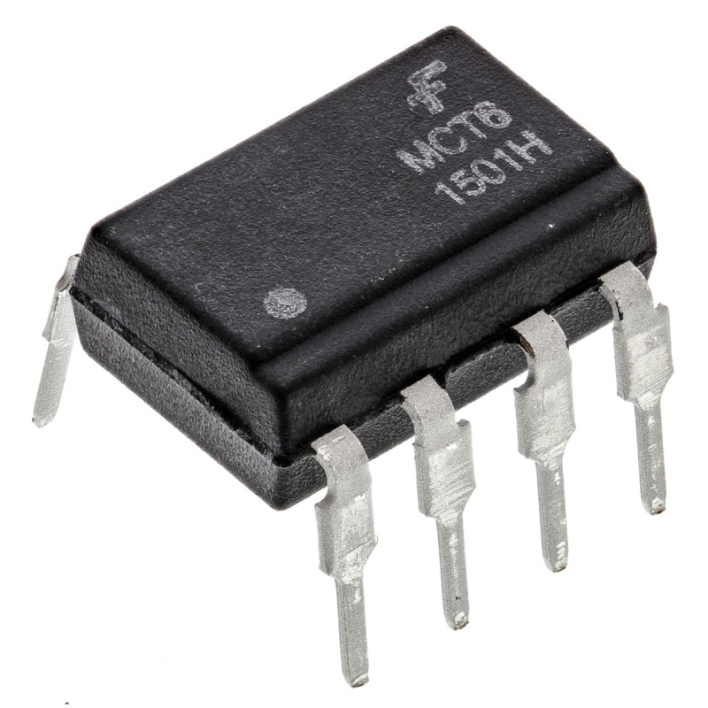 1000 pcs - onsemi, MCT6 DC Input Transistor Output Dual Optocoupler, Through Hole, 8-Pin PDIP