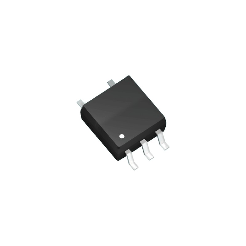 2 pcs - Vishay, VOM452T DC Input Phototransistor Output Optocoupler, Surface Mount, 5-Pin SOP
