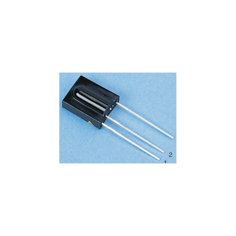 2 pcs - Vishay TSOP31538, 38kHz IR Receiver, 950nm ±45 °, 45m Range, 2.5 V - 5.5V, Through Hole, 10 x 5.8 x 12.5mm