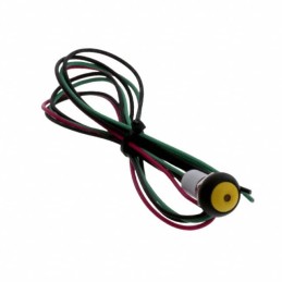 25 pcs - TE Connectivity PB6 Series Illuminated Push Button Switch, (On)-Off, Panel Mount, SPST - NO, Yellow LED, 50 V dc, 125V