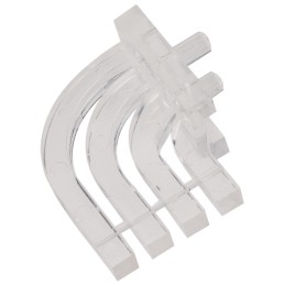 25 pcs - 515-1023F Dialight, PCB Mounted 4-Way Right Angle LED Light Pipe, Quad-Level-Row Clear Square Lens