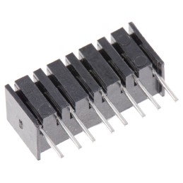 5 pcs - Dialight 551-0207-004F, Green Right Angle PCB LED Indicator, 4 LEDs, Through Hole 2.1 V