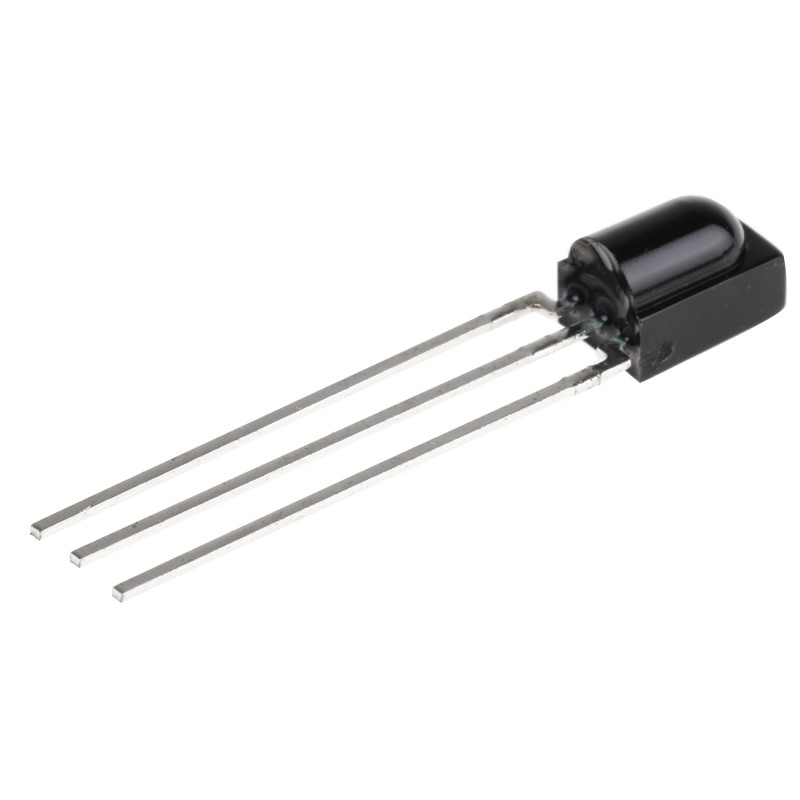 5 pcs - Vishay TSOP38538, 38kHz IR Receiver, 950nm ±45 °, 45m Range, 2.5 V - 5.5V, Through Hole, 6 x 5.6 x 6.95mm