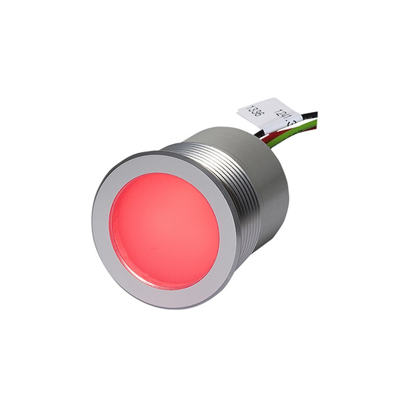 10 pcs - Schurter Panel Mount Indicator, 5 - 28V dc, 30.1mm Mounting Hole Size, Lead Wires Termination, IP67, IP69K