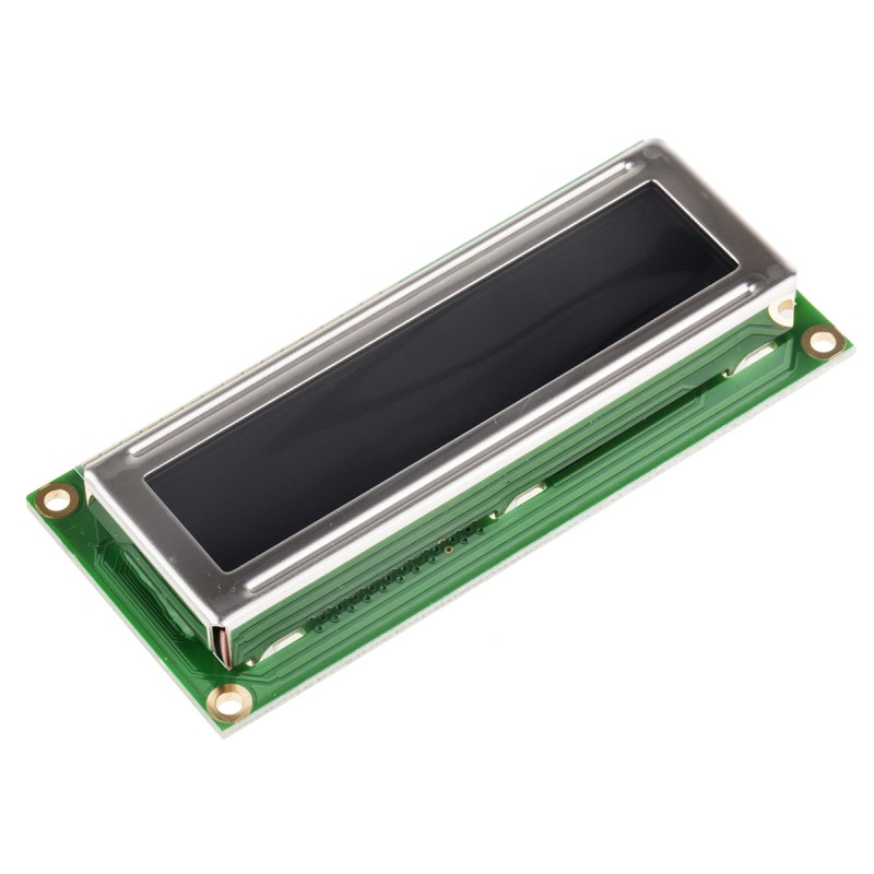 250 pcs - Displaytech 162D-CC-BC-3LP Alphanumeric LCD Display, White on Black, 2 Rows by 16 Characters, Transflective
