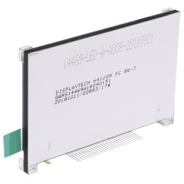 300 pcs - Displaytech 64128M FC BW-3 Graphic LCD Display, White on Black, Transflective