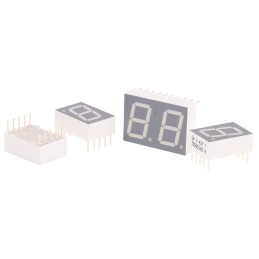 400 pcs - TDSG5160 Vishay 7-Segment LED Display, CC Green 9.5 mcd RH DP 13mm
