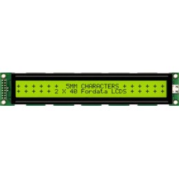 45 pcs - Fordata FC4002B00-FHYYBW-51SE FC Alphanumeric LCD Alphanumeric Display, Green, Yellow on Yellow-Green, 2 Rows by 40