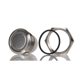 50 pcs - ITW Switches 48M Series Illuminated Push Button Switch, Momentary, Panel Mount, 19.43mm Cutout, SPST, Blue LED, 48V dc,