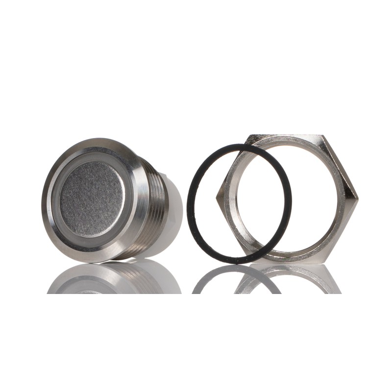 50 pcs - ITW Switches 48M Series Illuminated Push Button Switch, Momentary, Panel Mount, 19.43mm Cutout, SPST, Blue LED, 48V dc,