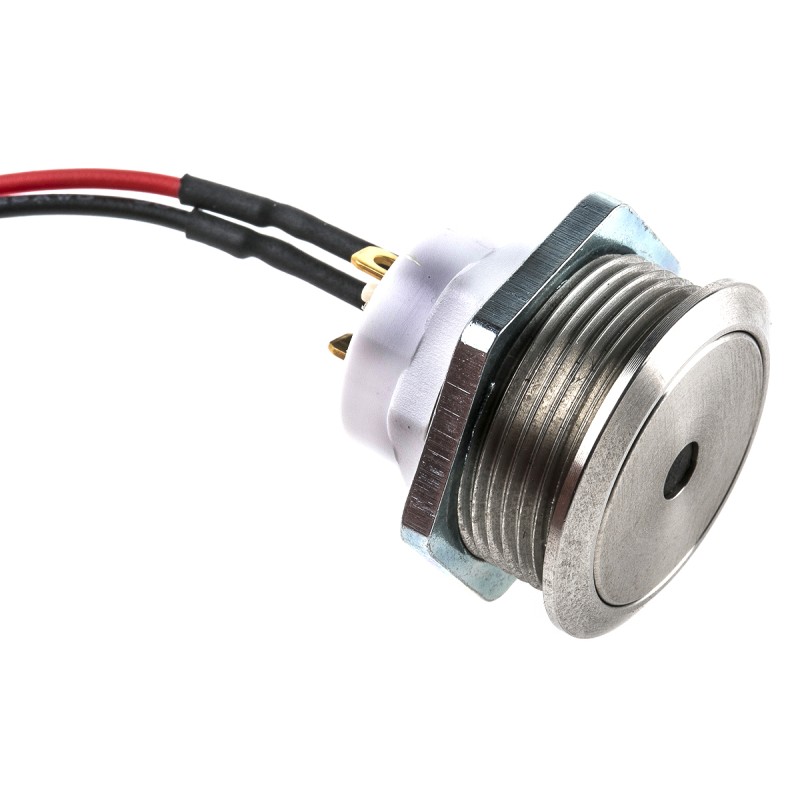 50 pcs - ITW Switches 48M Series Illuminated Push Button Switch, Momentary, Panel Mount, 19.43mm Cutout, SPST, Blue LED, 48V dc