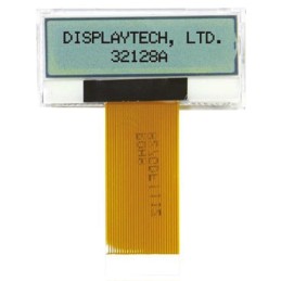 500 pcs - Displaytech 32128A-FC-BW-3 Graphic LCD Display, White on Black, Transflective