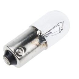 10 pcs - RS PRO BA9s Indicator Light, Clear, 60 V, 33 mA, 3000h