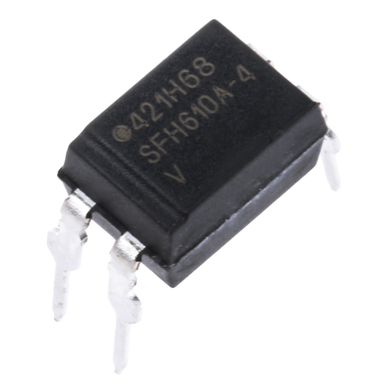 10 pcs - Vishay, SFH610A-4 DC Input Transistor Output Optocoupler, Through Hole, 4-Pin PDIP