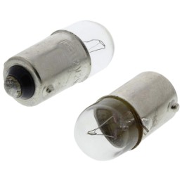 10 pcs - RS PRO BA9s Indicator Light, Clear, 12 V, 160 mA, 10000h