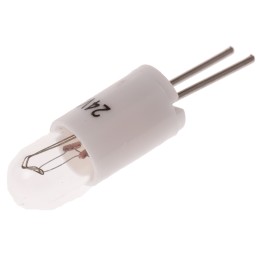 10 pcs - RS PRO Bi-Pin Indicator Light, Clear, 24 V, 35 mA, 7500h