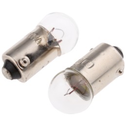 10 pcs - RS PRO BA9s Indicator Light, Clear, 6 V, 300 mA, 4000h