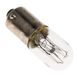 10 pcs - RS PRO BA9s Indicator Light, Clear, 230 V, 13 mA, 1000h