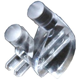 10 pcs - 515-1061F Dialight, PCB Mounted 2-Way Right Angle LED Light Pipe, Bi-Level-Row Clear Dome Lens