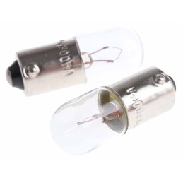 10 pcs - RS PRO BA9s Indicator Light, Clear, 6.5 V, 300 mA, 4000h