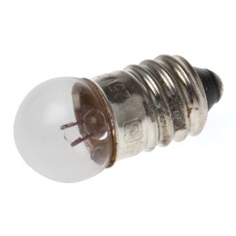 10 pcs - RS PRO E10 Indicator Light, Clear, 1.25 V, 250 mA, 10h