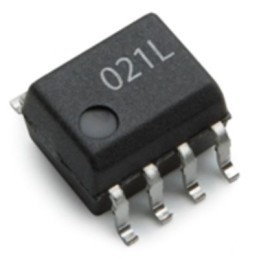 10 pcs - Broadcom, ACPL-021L-500E CMOS Output Optocoupler, Surface Mount, 8-Pin SO8