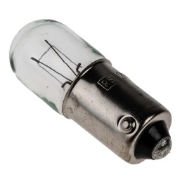 10 pcs - RS PRO BA9s Indicator Light, Clear, 24 V, 83 mA, 10000h