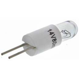 10 pcs - RS PRO Bi-Pin Indicator Light, Clear, 14 V, 80 mA, 1000h