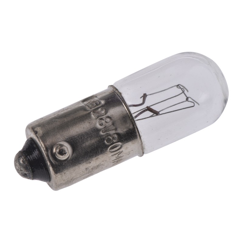 10 pcs - RS PRO BA9s Indicator Light, Clear, 28 V, 80 mA, 7500h