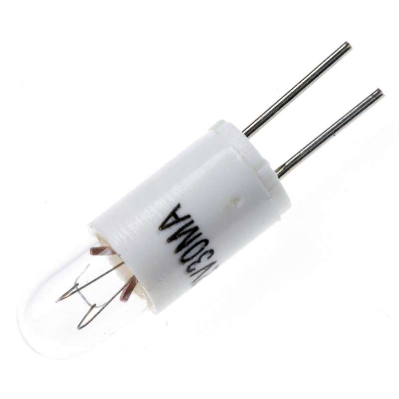 10 pcs - RS PRO Bi-Pin Indicator Light, Clear, 12 V, 30 mA, 3000h