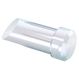 10 pcs - 1293.8000 MENTOR, Panel Mount LED Light Pipe, Clear Flat Lens