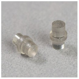 10 pcs - PLP1-100-FS Bivar, Panel Mount LED Light Pipe, Black Flat Lens