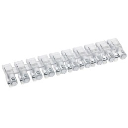10 pcs - 1271.1010 MENTOR, PCB Mounted 10-Way Right Angle LED Light Pipe, Clear Round Lens