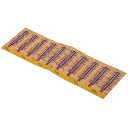 10 pcs - RS PRO Non-Reversible Temperature Sensitive Label, 132°C to 182°C, 10 Levels