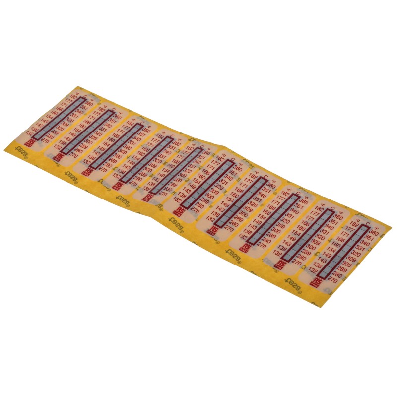 10 pcs - RS PRO Non-Reversible Temperature Sensitive Label, 132°C to 182°C, 10 Levels