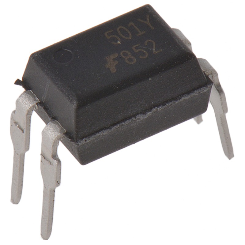 10 pcs - onsemi, FOD852 DC Input Photodarlington Output Optocoupler, Through Hole, 4-Pin MDIP
