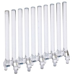 10 pcs - 1272.1030 MENTOR, PCB Mounted 10-Way LED Light Pipe, Clear Round Lens