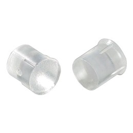 10 pcs - PLPC1-3MM Bivar, Panel Mount LED Light Pipe, Clear Round Lens