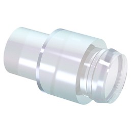 10 pcs - 1265.2005 MENTOR, Rear Panel Mount LED Light Pipe, Clear Flat Lens