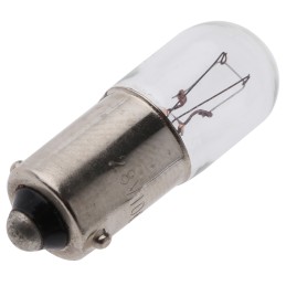 10 pcs - Orbitec BA9s Indicator Light, Clear, 28 V, 100 mA, 1000h