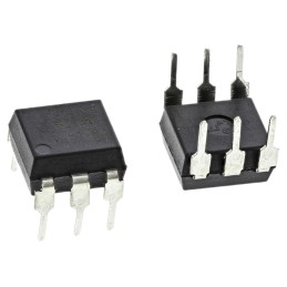 10 pcs - Vishay, CNY17-1 DC Input Transistor Output Optocoupler, Through Hole, 6-Pin PDIP