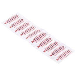 10 pcs - RS PRO Non-Reversible Temperature Sensitive Label, 40°C to 71°C, 9 Levels