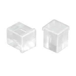 10 pcs - PLPQ2-10MM-FF Bivar, Panel Mount LED Light Pipe, Clear Square Lens