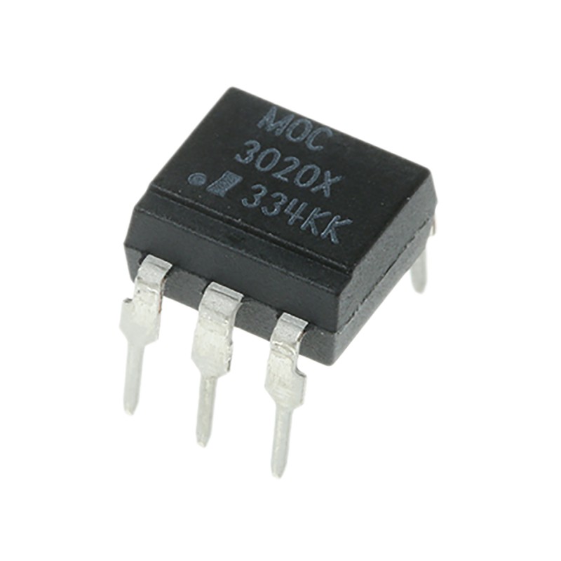 10 pcs - Isocom, MOC3020X Triac Output Optocoupler, Through Hole, 6-Pin PDIP